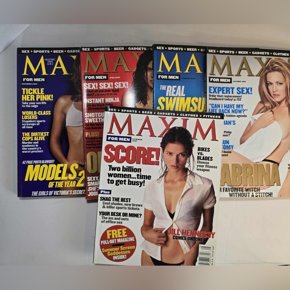 Vintage 90s Maxim Magazine Lot